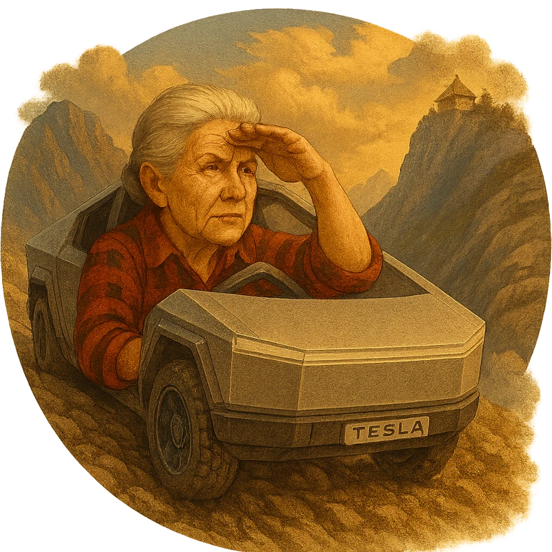 Big Bank Granny with Cybertruck